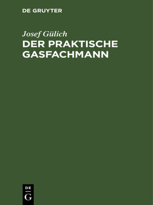 cover image of Der praktische Gasfachmann